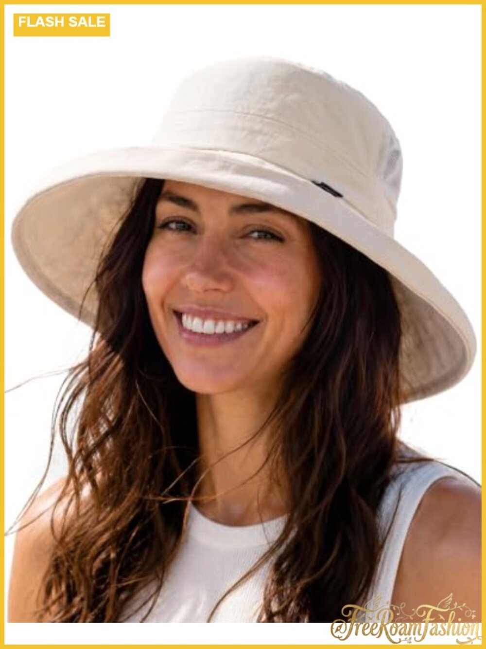 Wide Brim Ponytail Sun Hat UV Packable Nylon Hiking Travel